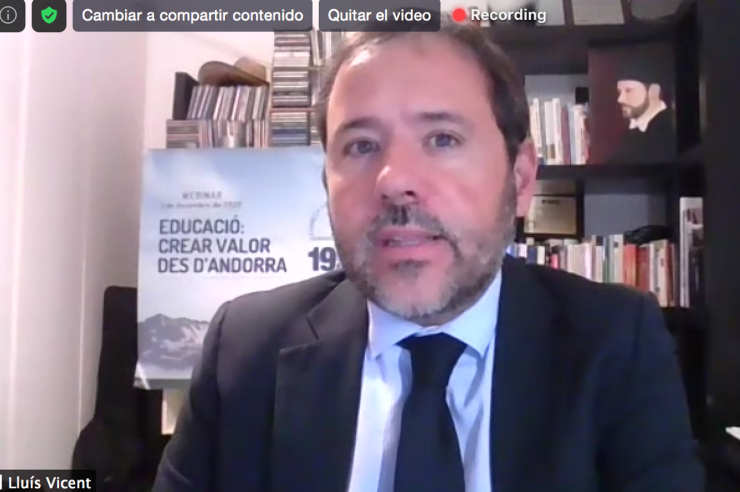 El canceller de la Universitat Europea (eUniv), Lluís Vicent.